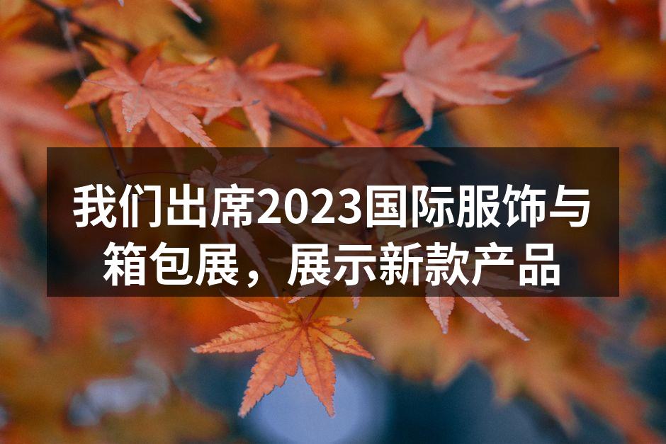2023国际服饰与箱包展现场